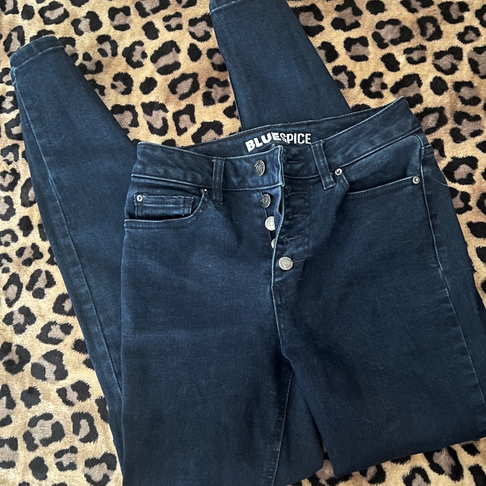 Blue Spice High Rise Blue Jeans Classic Fit
